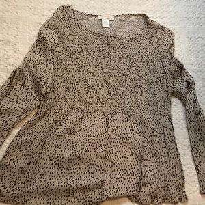 Leopard print blouse